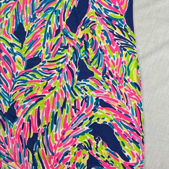 Lilly Pulitzer - Palmira Dress -Indigo Palm Reader - Picture 5 of 5